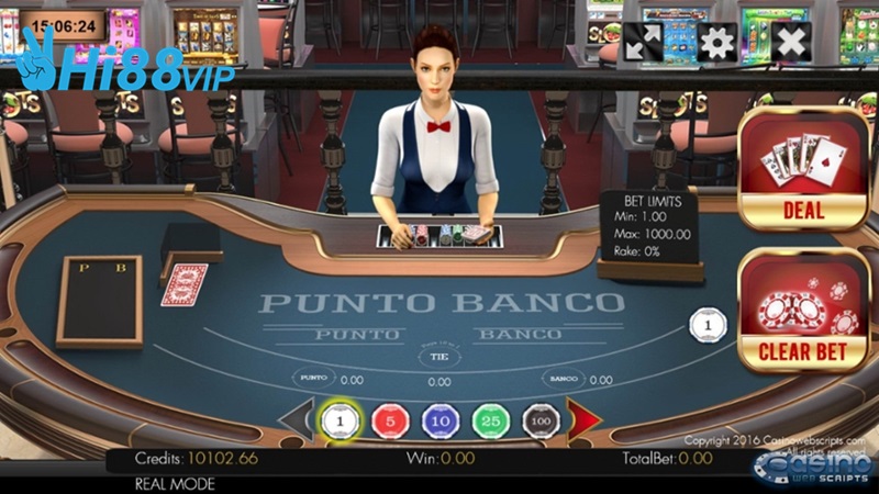 baccarat Punto Banco 3D Dealer